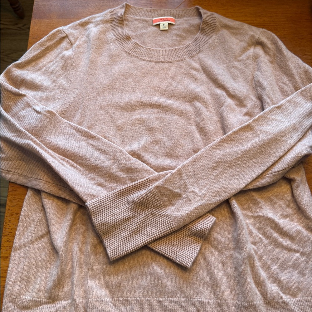 J. Crew Women's Light Blush Crewneck Sweater